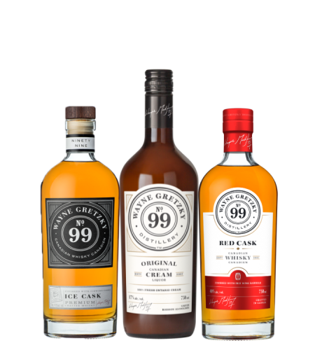 Wayne Gretzky Hat Trick Whisky Collection - 3 x 750mL