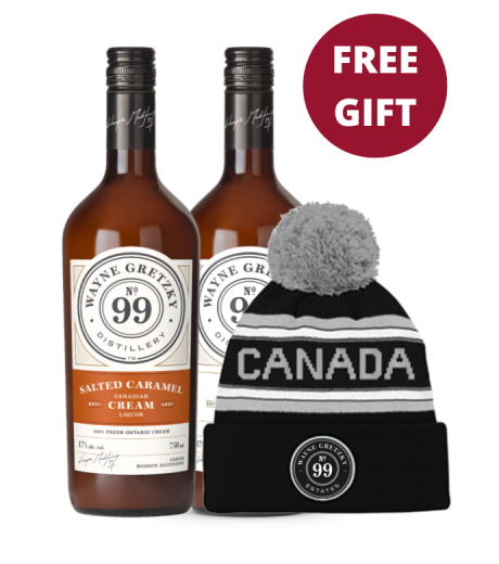 Wayne Gretzky Original Cream + Salted Caramel Cream Duo with Free Toque