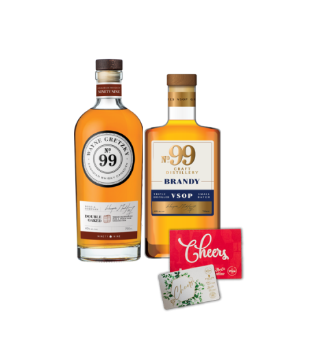 No.99 Brandy &amp; Double Oaked Whisky with Gift Card